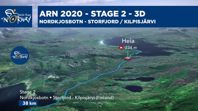Stage 2 in 3D - Nordkjosbotn to Storfjord / Kilpisjärvi - Arctic Race of Norway 2021