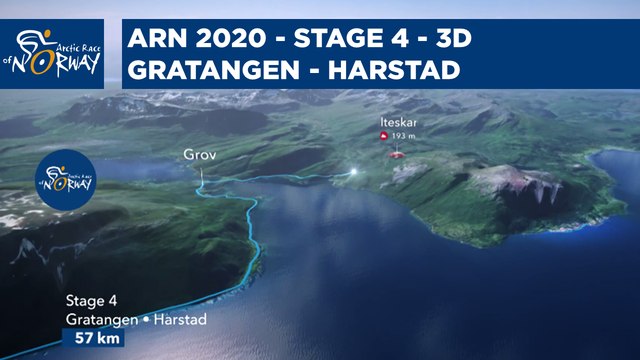 Stage 4 in 3D - Gratangen to Harstad - Arctic Race of Norway 2021