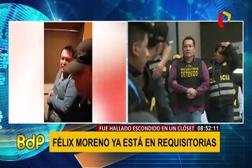 Félix Moreno: exgobernador fue trasladado a sede de Requisitorias