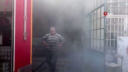 Sanayide korkutan yangın