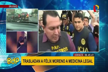 Félix Moreno: exgobernador fue trasladado a sede de Requisitorias