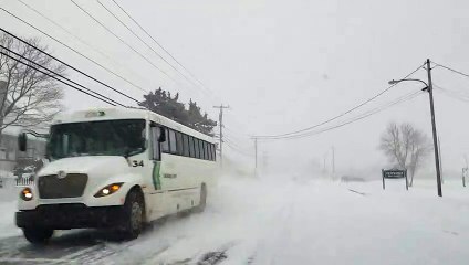 Conditions routières difficiles en Gaspésie