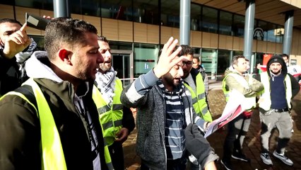 Belçika'da Filistinli sığınmacılardan gösteri - BRÜKSEL