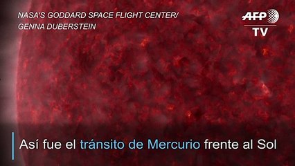 Así fue el tránsito de Mercurio frente al Sol