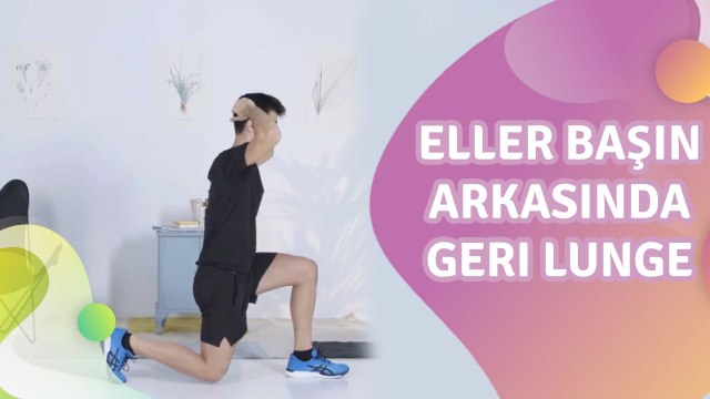 Eller başın arkasında geri lunge - Sağlığa bir Adım