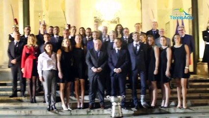 Fed Cup 2019 - L'équipe de France reçue ce mardi soir à l'Elysée par le Président Emmanuel Macron