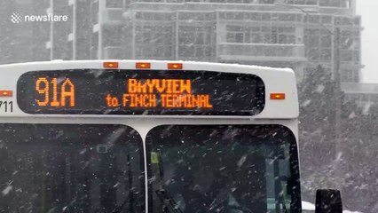 Historical snowfall slams Toronto area