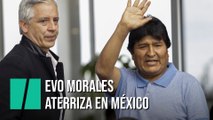 Evo Morales aterriza en México tras recibir asilo político