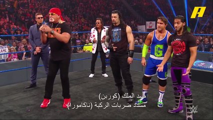 هوجان كعادته يشعل الأجواء في عرض سماكداون