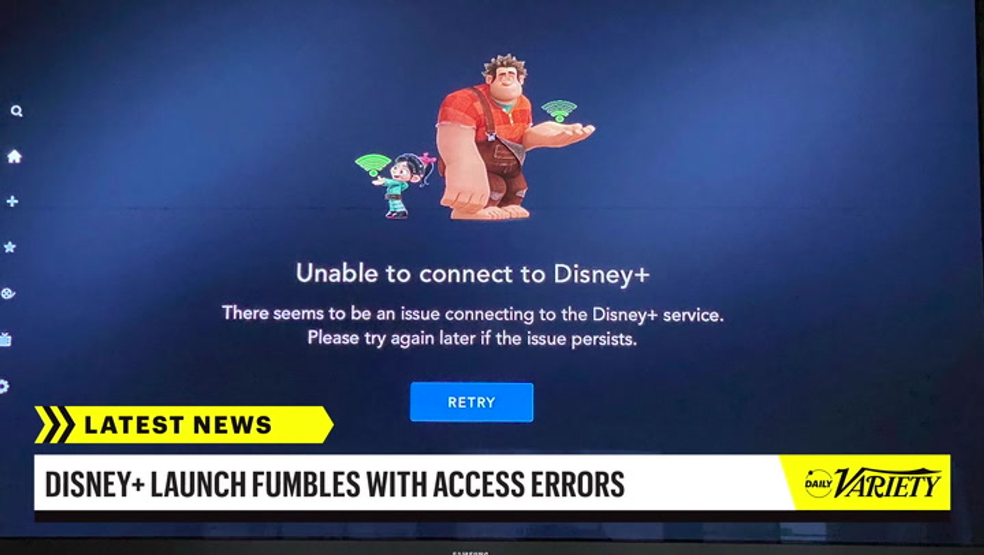 ⁣Disney Plus Hit With Technical Issues on Launch Day