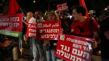 İsrail’in Gazze’ye düzenlediği saldırılar Tel Aviv’de protesto edildi - TEL AVİV