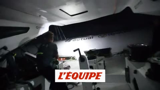 Le résumé de la première semaine à bord d'Actual Leader - Voile - Brest Atlantiques