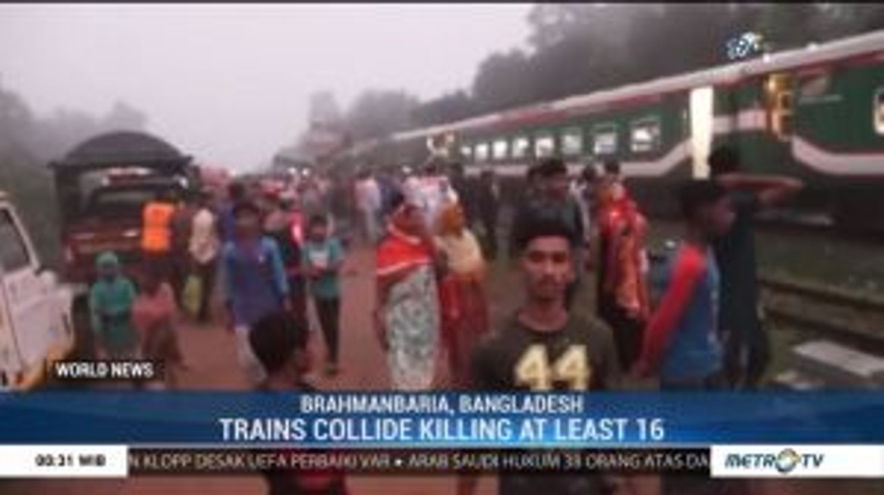 Trains Collide in Bangladesh Killing at Least 16