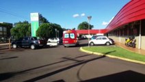 Jovem é levado à UPA após ser atropelado no Bairro Floresta
