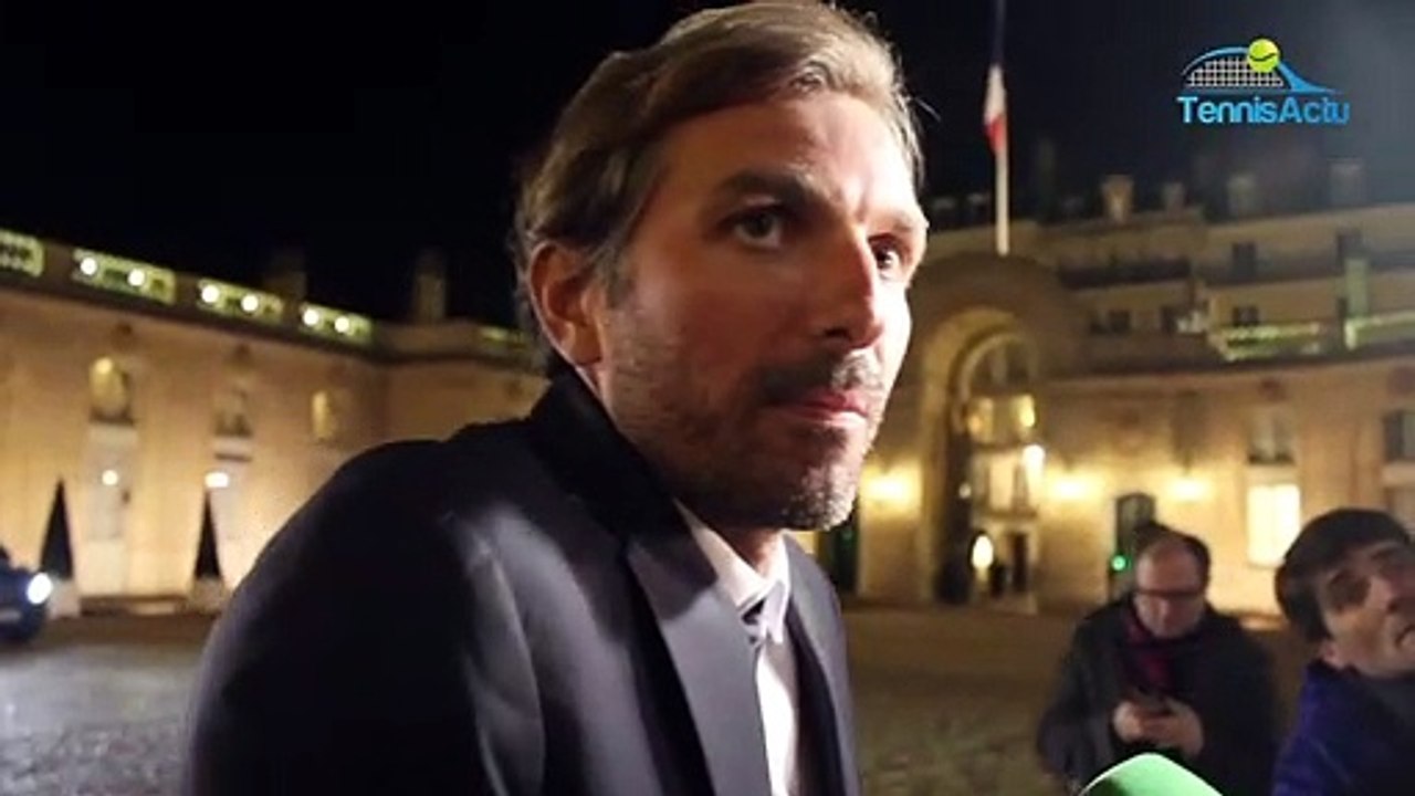 Fed Cup 2019 - Julien Benneteau à l'Élysée en béquilles et avec son pied fracturé : "Je n'étais pas à 12 grammes à Perth"