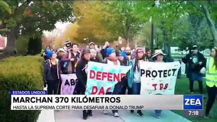 "Dreamers" marchan de Nueva York a Washington para manifestarse por el futuro del DACA