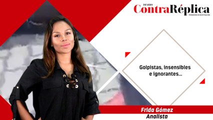 Golpistas, insensibles e ignorantes...