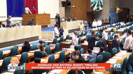 NEWS & VIEWS: Nograles expects 2020 budget signed by mid-December