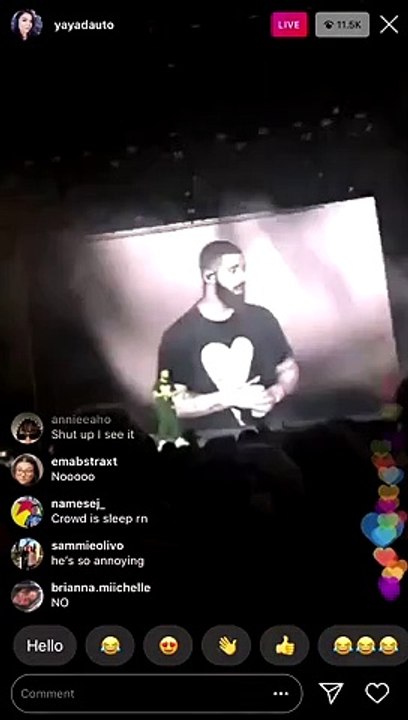 drake gets booed off the stage at Tyler The Creator Concert Footage
