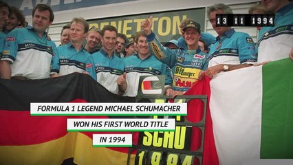 On This Day - Michael Schumacher wins first F1 title