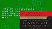 The 21 Irrefutable Laws of Leadership, 10th Anniversary Edition: Follow Them and People Will
