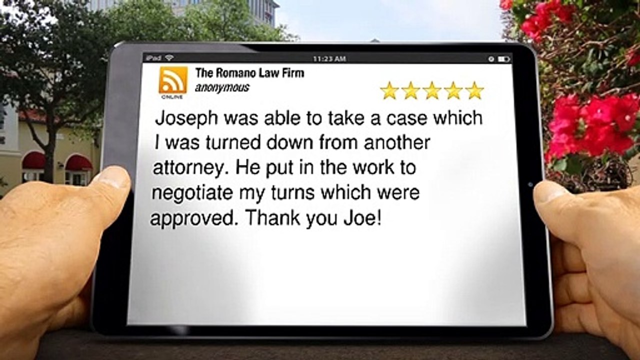 The Romano Law Firm Cleveland Outstanding 5 Star Review by anonymous (216) 621-7777