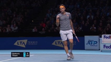 Thiem thwarts Djokovic to clinch final four berth