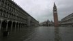 La Place Saint-Marc, à Venise, sous les eaux en raison d'une 