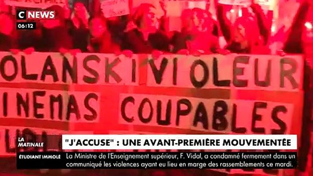 Incidents hier lors d'une avant-première du film de Roman Polanski à Paris en présence de l'acteur Louis Garrel: La projection annulée sous la pression