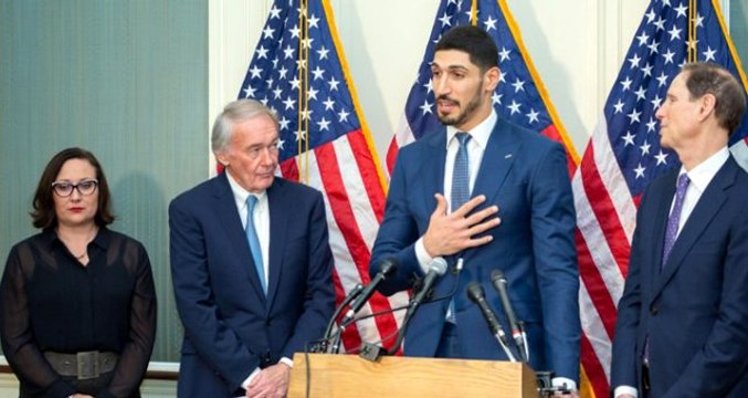 Erdoğan'ın ABD ziyareti sırasında FETÖ'cü Kanter, ABD'li senatörlerin Türkiye karşıtı basın toplantısına katıldı