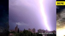 TORMENTA ELÉCTRICA EN MENDOZA, ARGENTINA LA MAYOR PRODUCTORA EN RAYOS A NIVEL MUNDIAL!!