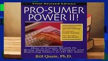 Pro-Sumer Power!: How to Create Wealth by Buying Smarter, Not Cheaper! Complete