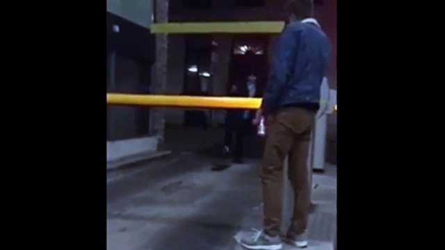 Skateboarder Rides Downhill And Fails At The End