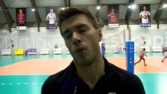 Gilles Gosselin après la défaite de Saint-Nazaire à Martigues Volley