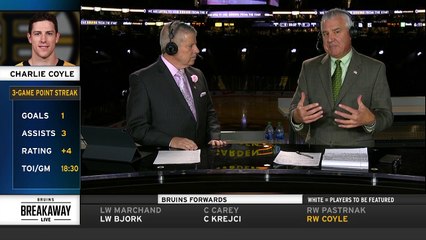 Bruins Forward Charlie Coyle Has Started To Find Offensive Groove Lately