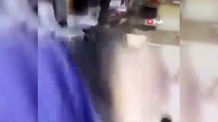 Yürekleri acıtan görüntü... Engelli gence eziyet edip, "Şaka" dediler