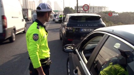 TEM Otoyolu'nda drone destekli trafik uygulaması: Ceza yağdı