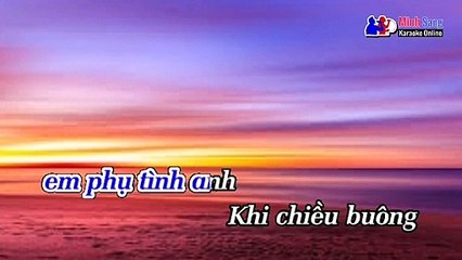 Hoàng Hôn Màu Tím - Karaoke - Tone nam