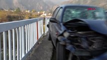 Karabük köprüde zincirleme kaza 4 yaralı