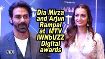 Dia Mirza and Arjun Rampal  at  MTV IWNbUZZ Digital awards