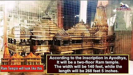 The model of the Grand "Ram Temple" in Ayodhya