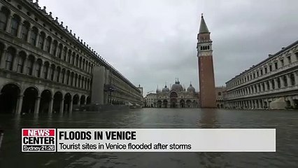 Tourist sites in Venice flooded after storms
