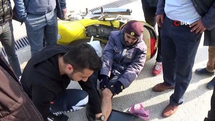 PTT çalışanı ölümden döndü..İlk müdahaleyi yoldan geçen sağlık çalışanı yaptı