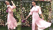 Kangana Ranaut Looks Super Cute in her Floral Dress | Boldsky