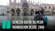 Venecia sufre su peor inundación desde 1966