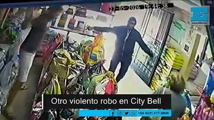 Así robaron otra vez en un local de City Bell