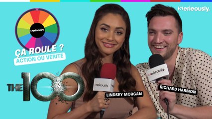 THE 100 : Lindsey Morgan et Richard Harmon tournent la roue pour un Action ou Vérité