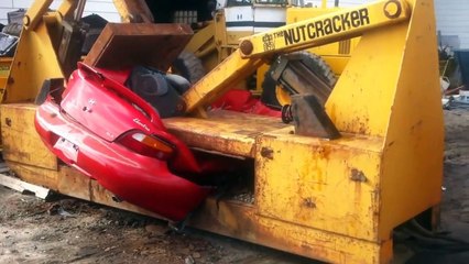Amazing Fastest Car Crusher Easy Machine Working - Latest Technology Shredder Everything