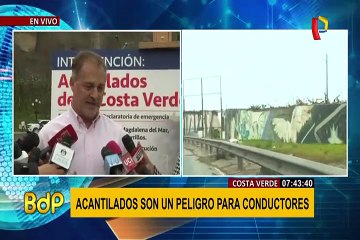 Alcalde Muñoz anuncia acciones para evitar derrumbes en la Costa Verde