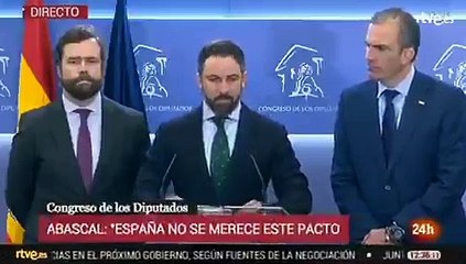 Abascal: " Estamos ante algo muy parecido a un fraude electoral".